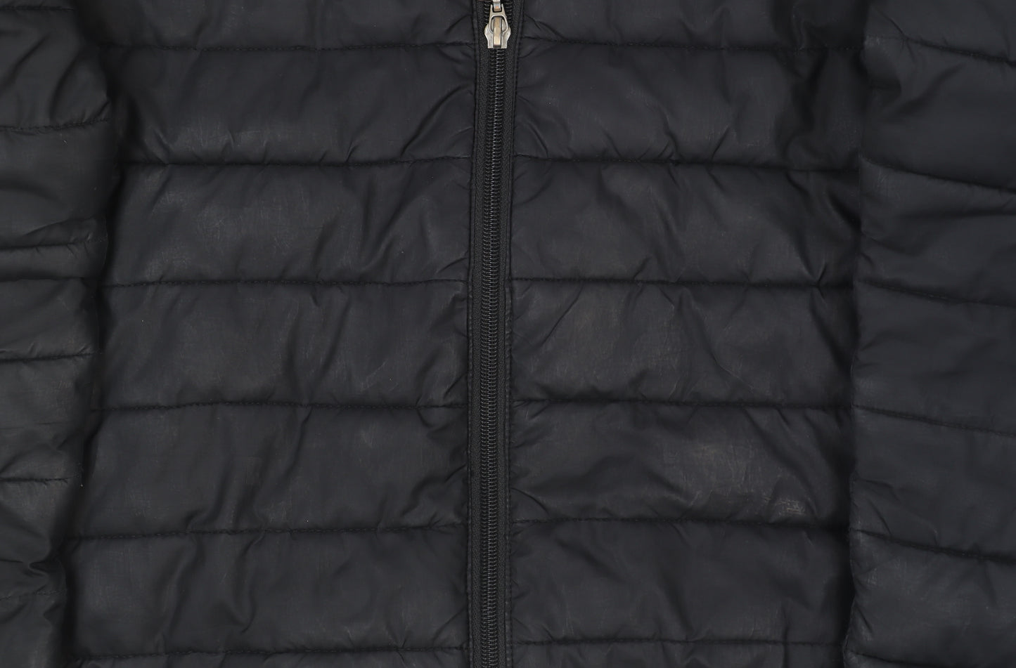 Ellesse Men's Black Puffer Jacket M Hooded Quilted Full Zip Lightweight Winter Coat
