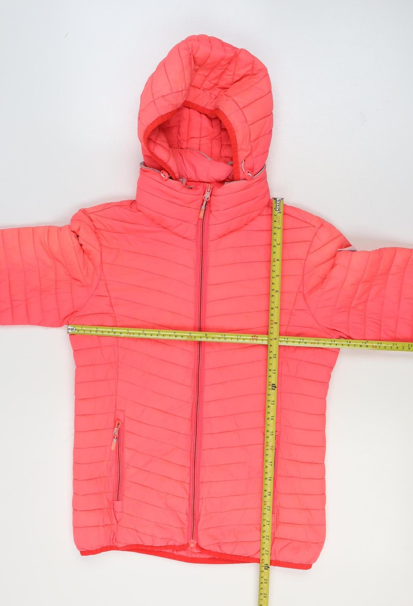 Superdry Womens Pink Hooded Puffer Jacket M Lightweight Casual
