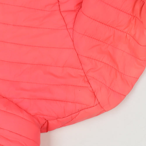 Superdry Womens Pink Hooded Puffer Jacket M Lightweight Casual
