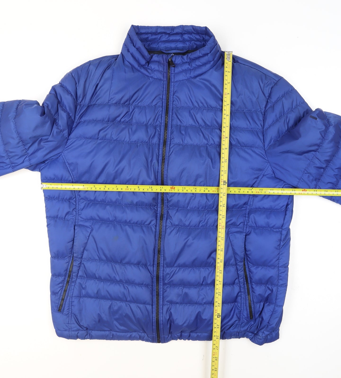 Hugo Boss Men's Blue 54 Regular Fit Quilted Puffer Jacket