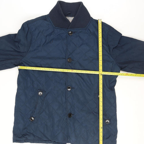 Peter Werth Men's Blue Quilted Jacket XL Regular Fit Casual