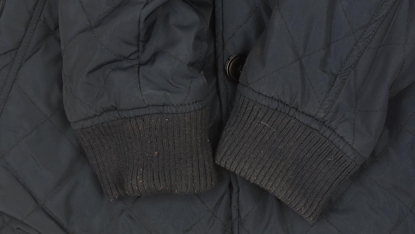 Peter Werth Men's Blue Quilted Jacket XL Regular Fit Casual