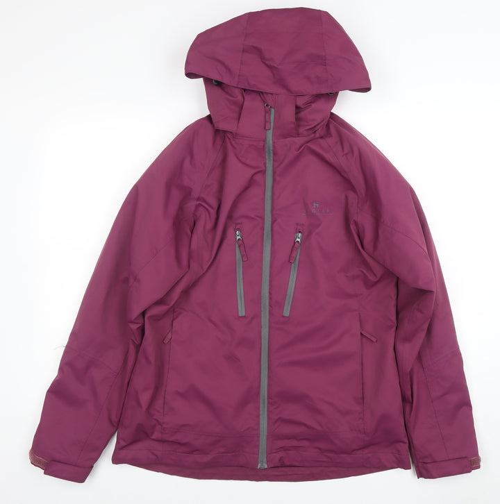 Hi Gear Women's Purple Waterproof Hooded Jacket Size 14