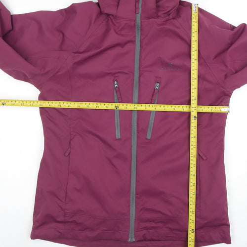 Hi Gear Women's Purple Waterproof Hooded Jacket Size 14