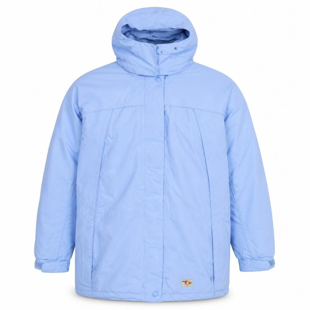 Front view of Arctic Storm Men's Blue L Hooded Waterproof Parka Jacket