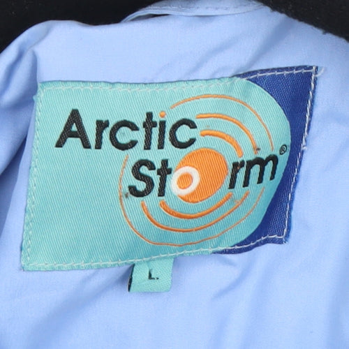 Arctic Storm Men's Blue L Hooded Waterproof Parka Jacket