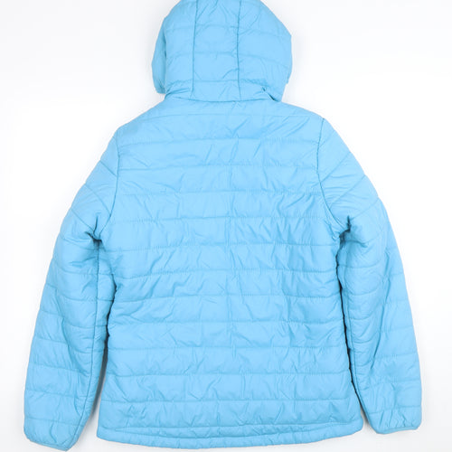 Peter Storm Womens Blue Lightweight Hooded Puffer Jacket Size 10