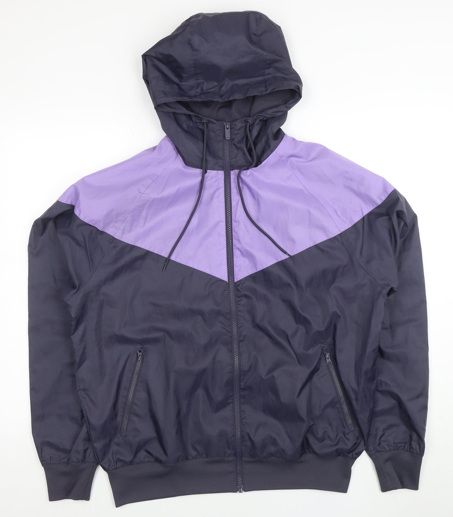 Nike Women's Purple Windbreaker Hooded Jacket Size S