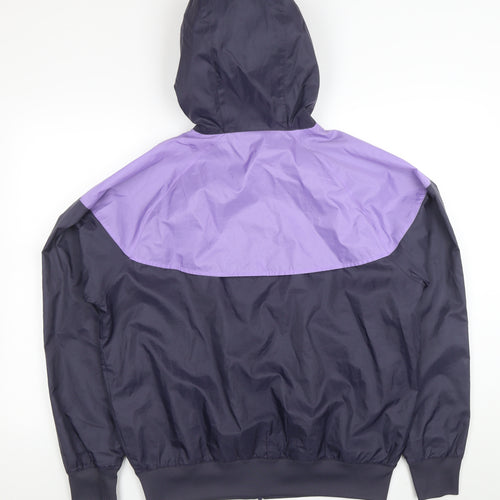Nike Women's Purple Windbreaker Hooded Jacket Size S