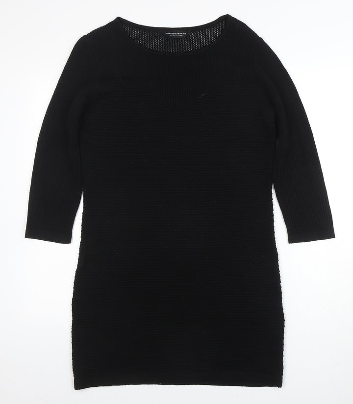 Dorothy Perkins Women’s Black Size 12 Bodycon Knit Dress