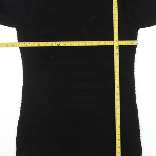 Dorothy Perkins Women’s Black Size 12 Bodycon Knit Dress