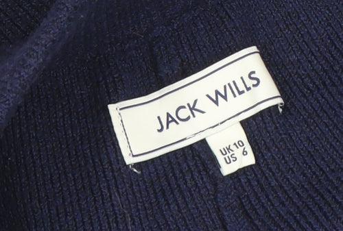 Jack Wills Womens Blue Knit Jogger Trousers Size 10