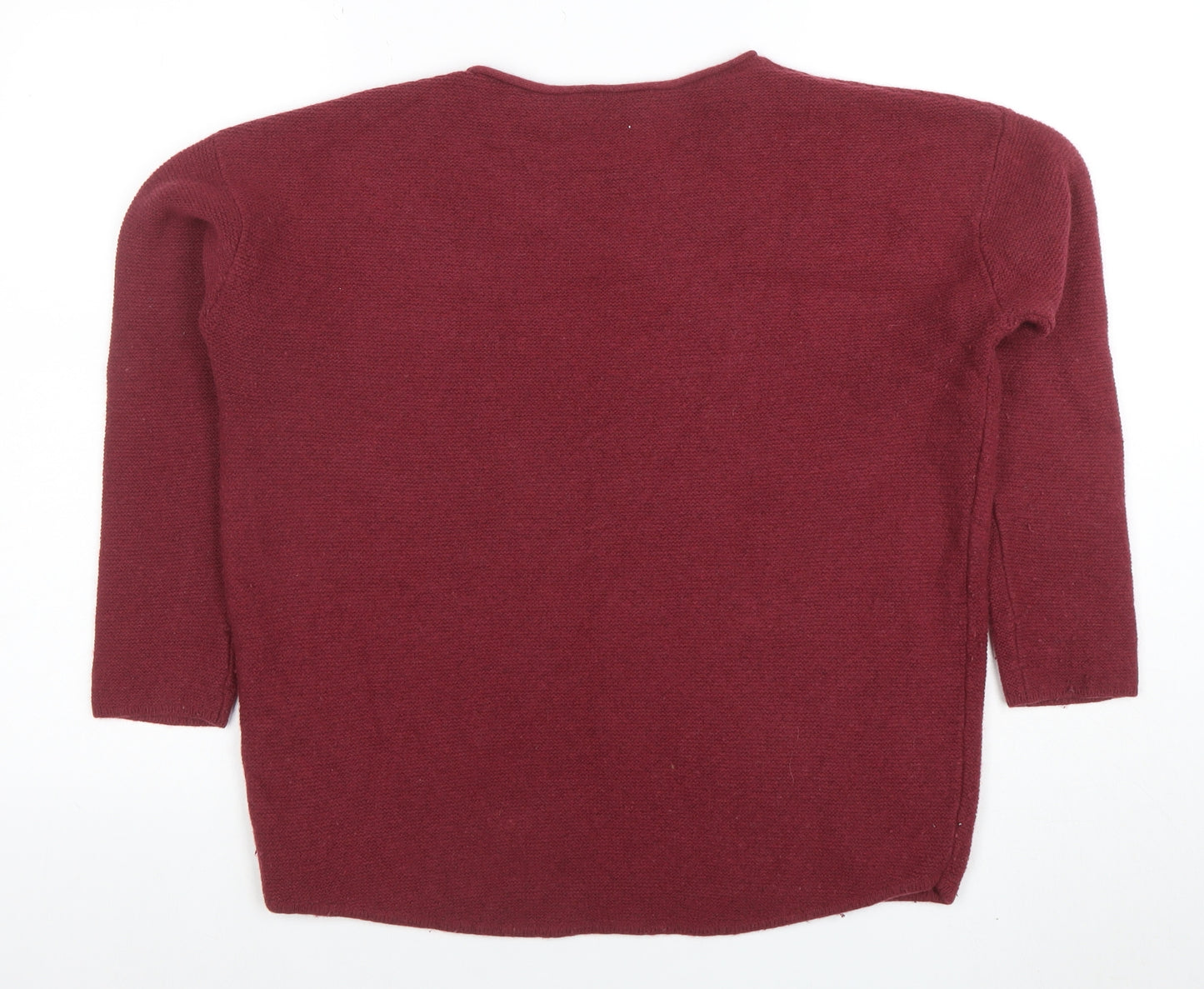 Seasalt Cornwall Women's Red Wool Blend Pullover Jumper Size 12