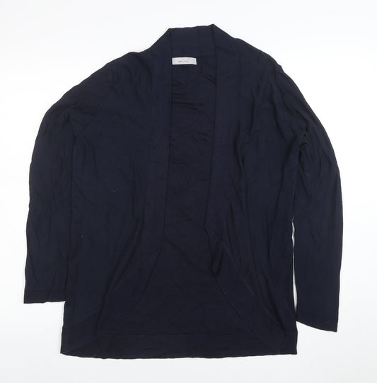 Marks and Spencer Women’s Navy Blue Size 12 Open Knit Long Sleeve Cardigan