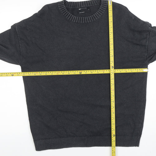 ASOS Men Grey Cotton Crew Neck Pullover Jumper M