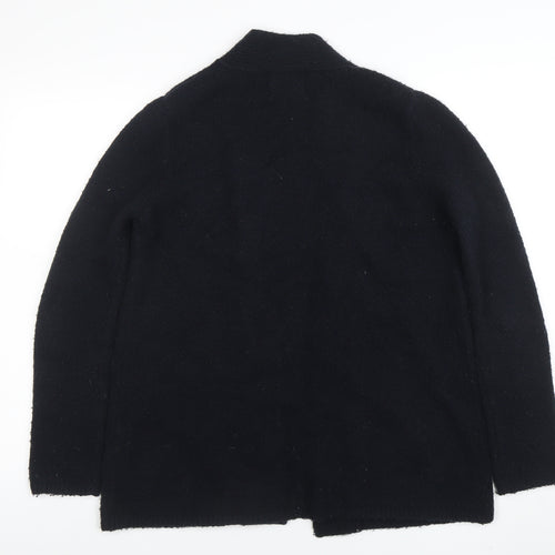 Zara Women Black Knit Open Front Cardigan Small