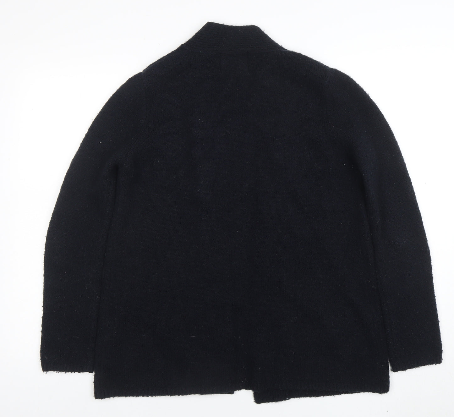 Zara Women Black Knit Open Front Cardigan Small