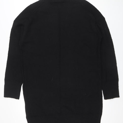 Nobody's Child Women's Black S High Neck Long Sleeve Knit Jumper Dress