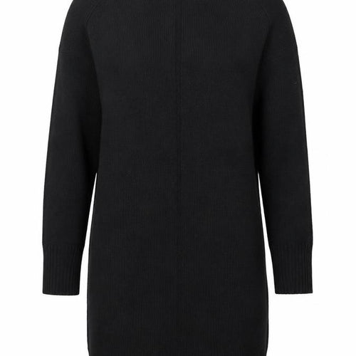 Nobody's Child Women's Black S High Neck Long Sleeve Knit Jumper Dress