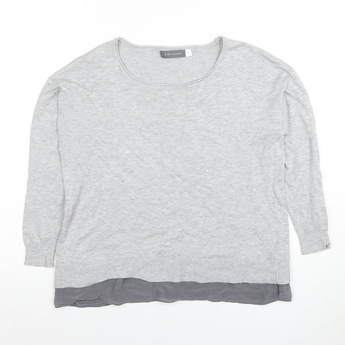 Mint Velvet Women’s Grey Size 10 Scoop Neck Knit Jumper