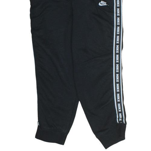 Nike Mens Black L Regular Fit Jogger Trousers with Side Stripe