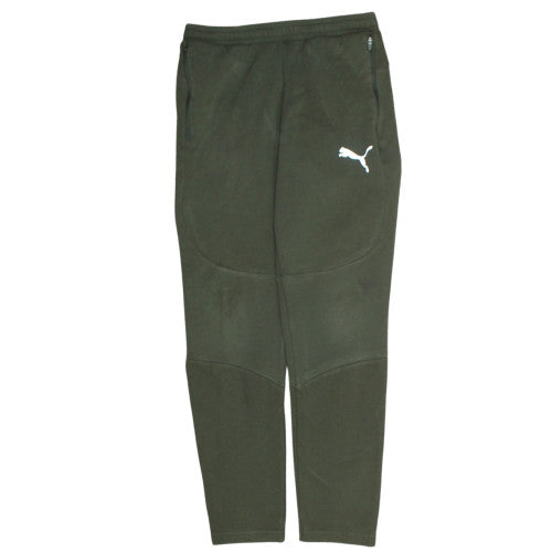 Puma Men's Green Jogger Sweatpants Fleece Slim Fit Size S