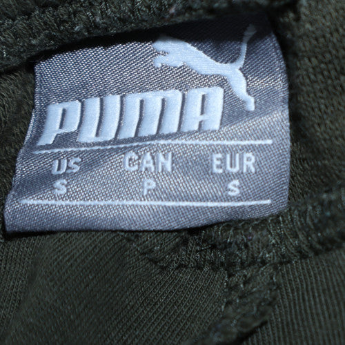 Puma Men's Green Jogger Sweatpants Fleece Slim Fit Size S