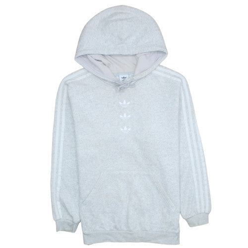 Adidas Womens Grey Hoodie Size 6 Pullover Hooded Sweatshirt
