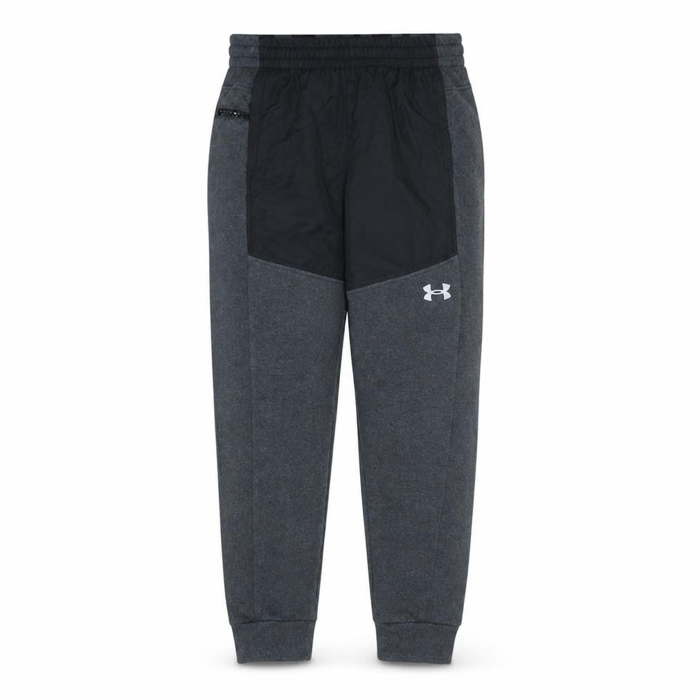 Front view of Under Armour Men's Grey Jogger Sweatpants M Elastic Waist Pockets
