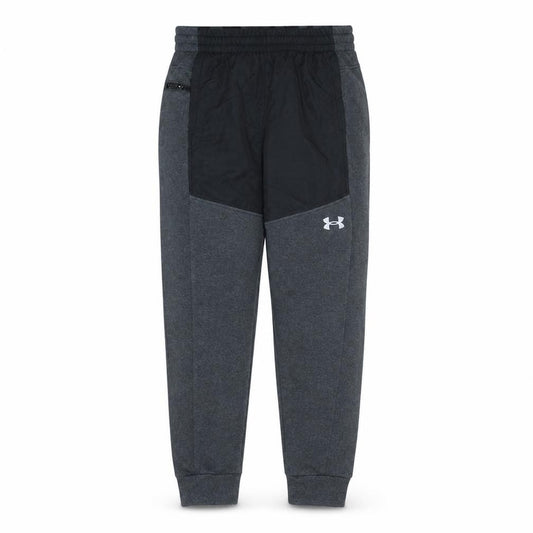 Front view of Under Armour Men's Grey Jogger Sweatpants M Elastic Waist Pockets