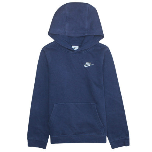 Nike Boys Blue Pullover Hoodie L 147-158cm Fleece Sweatshirt