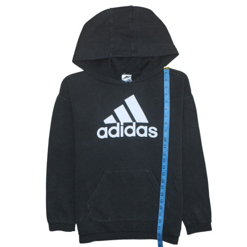 Adidas Womens Black Pullover Hoodie Size S with Logo Graphic