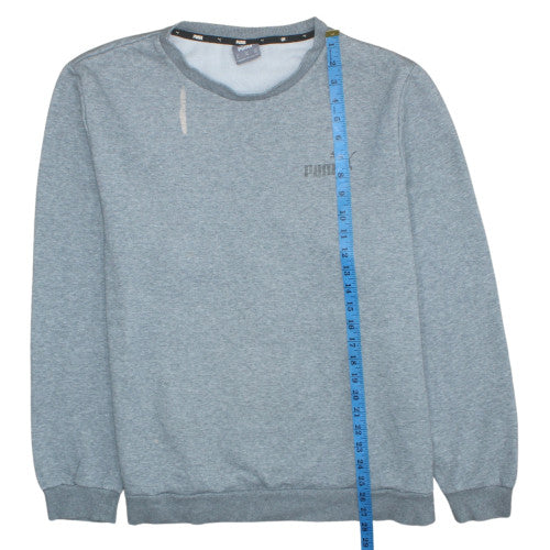 Puma Mens Blue XXL Crew Neck Pullover Sweatshirt