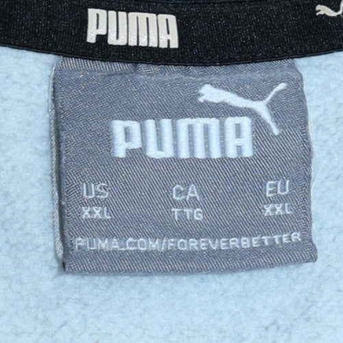 Puma Mens Blue XXL Crew Neck Pullover Sweatshirt
