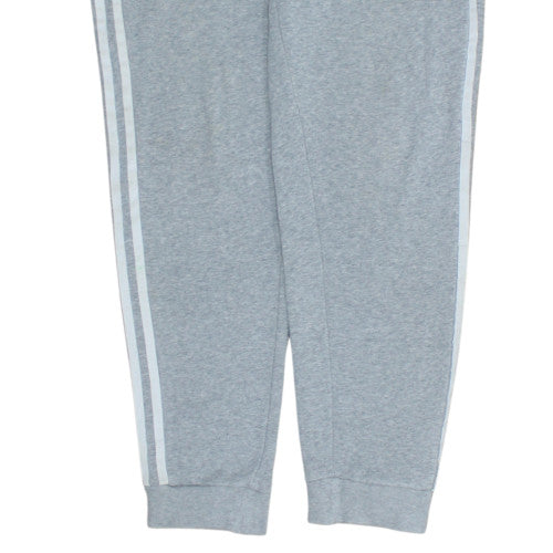 Adidas Womens Grey Jogger Sweatpants Size 14 Elastic Waist Drawstring