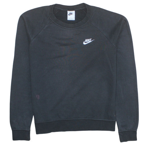 Nike Men’s Black Crew Neck Pullover Sweatshirt Size S Regular Fit