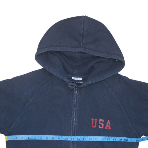 Tommy Hilfiger Men's Blue Full Zip USA Hoodie Size M