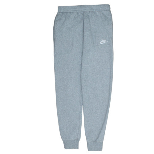 Nike Men's Grey Fleece Sweatpants S Regular Fit Elastic Waist