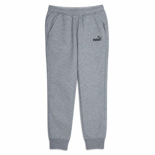 Puma Men's Grey Jogger Sweatpants M Regular Fit Fleece Tapered