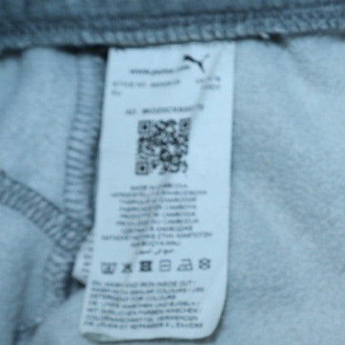 Puma Men's Grey Jogger Sweatpants M Regular Fit Fleece Tapered