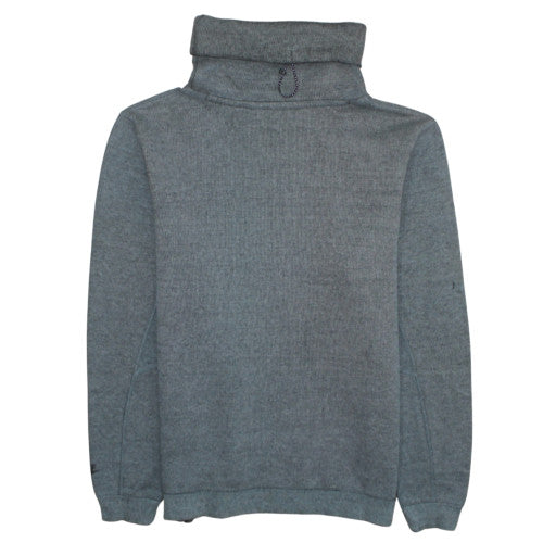 Nike Men's Grey Roll Neck Pullover Sweatshirt Size M Cotton Blend