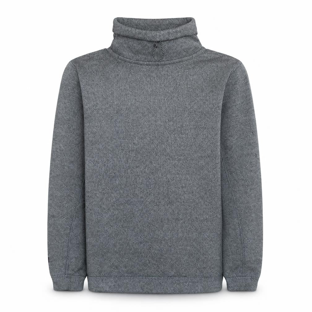Front view of Nike Men's Grey Roll Neck Pullover Sweatshirt, size M, Cotton Blend