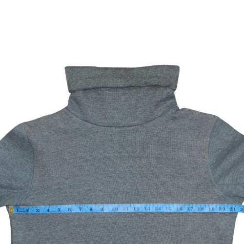 Nike Men's Grey Roll Neck Pullover Sweatshirt Size M Cotton Blend