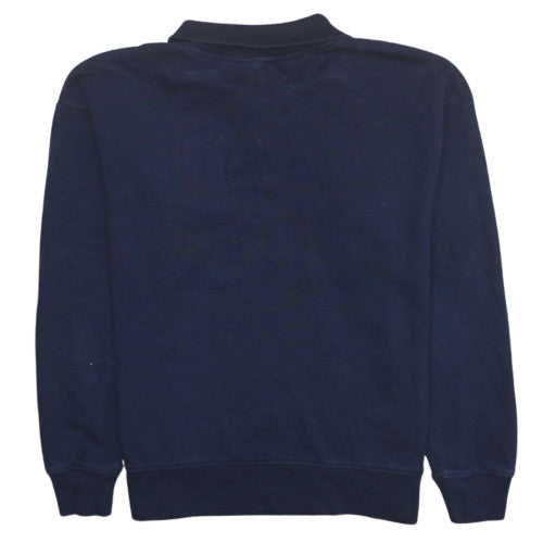 GAP Men's Blue 1/2 Zip Logo Sweatshirt Size S Fleece Pullover