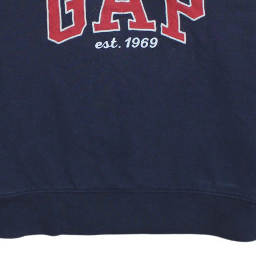 GAP Men's Blue 1/2 Zip Logo Sweatshirt Size S Fleece Pullover
