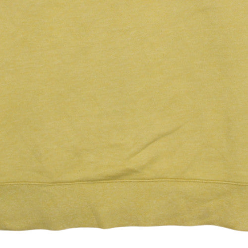 Nike Womens Yellow Crew Neck Pullover Sweatshirt XL Cotton Blend