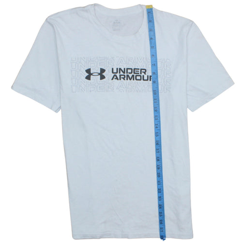Under Armour Men's White Medium Sports Graphic Logo T-Shirt