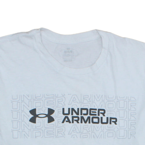 Under Armour Men's White Medium Sports Graphic Logo T-Shirt