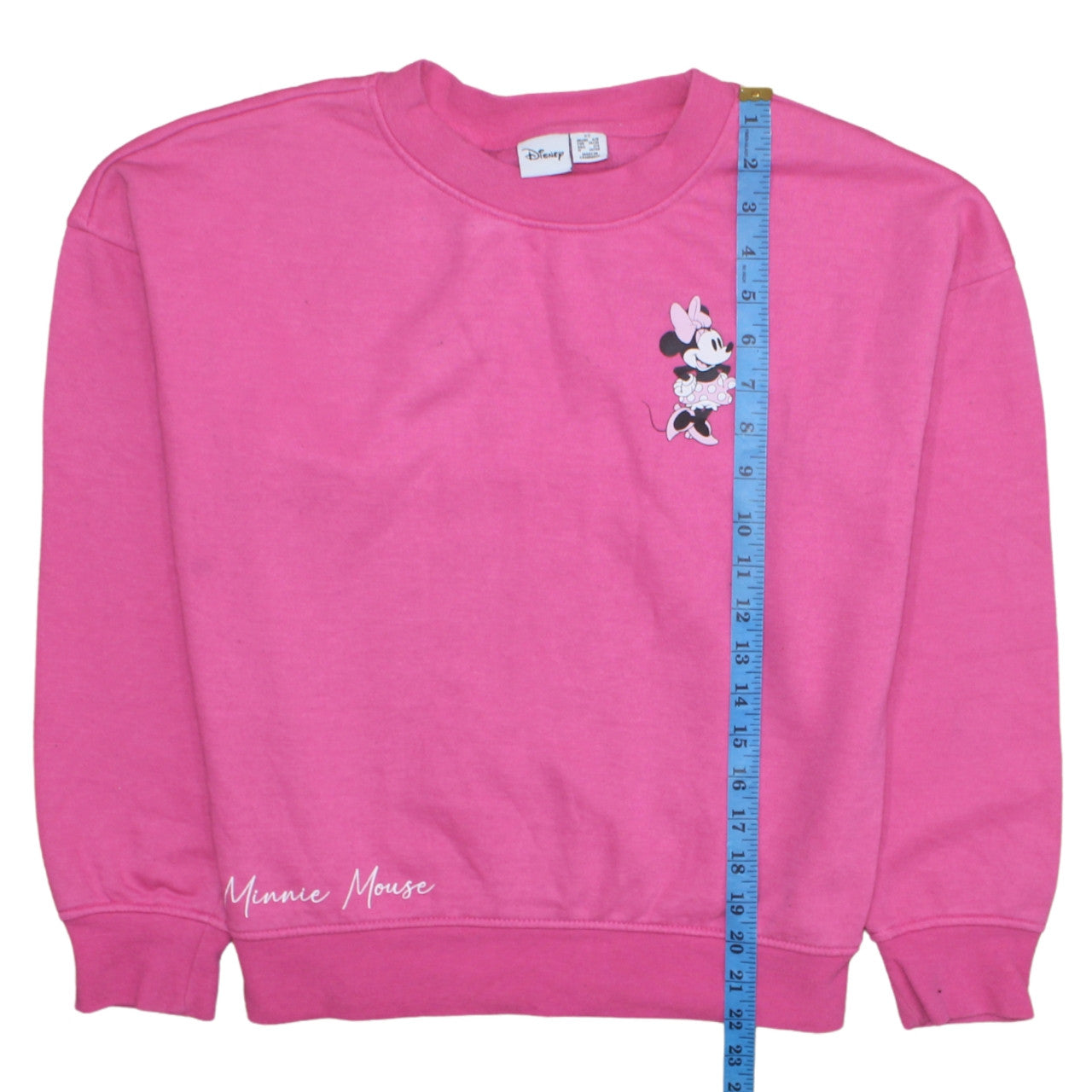 Disney Women’s Pink Minnie Mouse Pullover Sweatshirt XS