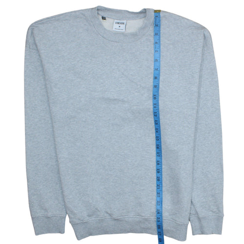 Gymshark Men's Grey Pullover Crew Neck Sweatshirt Size M Regular Fit